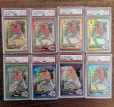 Marketplace image: 2017 Bowman Chrome Draft Taylor Trammell Superfractor Rainbow Lot BDC166 PSA 10