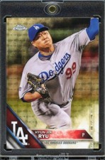 Marketplace image: 2016 Topps Chrome Sapphire Hyun-Jin Ryu Superfractor 1/1 Dodgers #293
