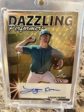 Marketplace image: 2024 Leaf Vivid- Logan Evans - Dazzling Performers Superfractor Auto #d 1/1