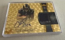 Marketplace image: 2012 Topps Finest - Rookie Autographed Patch Chris Givens 1/1 SUPERFRACTOR