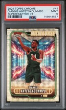 Marketplace image: 2024 TOPPS CHROME SUPERFRACTOR 1/1 #41 GIANNIS ANTETOKOUNMPO 1/1 PSA 9