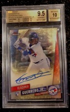 Marketplace image: BGS 9.5/10 Vladimir Guerrero Jr. 2019 Topps Finest Superfractor Auto RC #’d 1/1