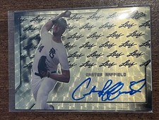 Marketplace image: CARTER RAFFIELD 2017 LEAF PERFECT GAME SUPERFRACTOR PROOF AUTO #1/1 CLEMSON
