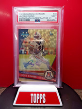Marketplace image: 2023 Topps Bowman U Chrome🔥1st 🔥Jacob Cowing🔥 Superfractor 🔥1/1 🔥AUTO 🔥PSA