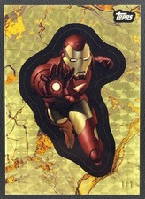 Marketplace image: Iron Man 2025 Topps Marvel Comic Book Heroes Golden Anniv #75 SuperFractor 1/1