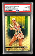 Marketplace image: PSA 10 Madison Keys 2024 Topps Chrome Tennis SUPERFRACTOR 1/1 #95 AO Champ
