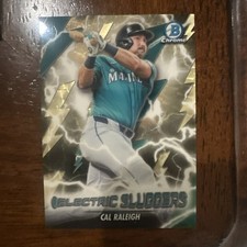 Marketplace image: 2026 bowman chrome Cal Raleigh 1/1 electric sluggers superfractor pop1