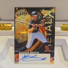Marketplace image: 2026 Leaf Metal Baseball Konnor Griffin Gold Superfractor Auto 1/1 Pirates SSP