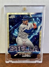 Marketplace image: 2025 Topps Cosmic Chrome Juan Soto Stella Nova Superfractor 1/1 SN6 Die Cut Mets