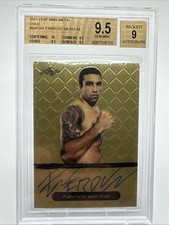 Marketplace image: Fabricio Werdum 2011 Leaf Metal Gold Superfractor 1/1 BGS-9.5 UFC-S-577