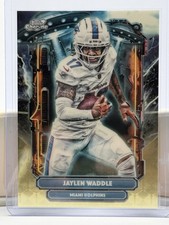 Marketplace image: 2025 Topps Chrome Cosmic #ET-15 Jaylen Waddle Extraterrestrial SuperFractor 1/1