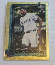 Marketplace image: Topps 2025 Chrome Update Agustín Ramírez USC38 MLB Debut Superfractor 1/1