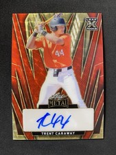Marketplace image: Trent Caraway 2024 Leaf Metal Red Superfractor Rookie Auto 1/1 Oregon State LSU