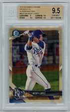 Marketplace image: 2018 Bowman Chrome Prospects-Superfractor 1/1-Nicky Lopez/KC Royals-BGS 9.5