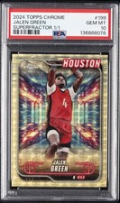 Marketplace image: 2024 TOPPS CHROME SUPERFRACTOR 1/1 #199 JALEN GREEN 1/1 PSA 10