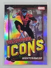 Marketplace image: 2025 Topps Chrome Marvel Deadpool #DI-6 Nightcrawler Deadpool Icons SuperFractor