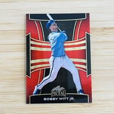 Marketplace image: BOBBY WITT JR 2025 Leaf Metal Red Flood Prismatic Superfractor 1/1