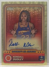 Marketplace image: 2024 Topps McDonald's Kendall Dudley Rookie Auto Autograph #1/1 SUPERFRACTOR SSP