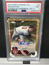 Marketplace image: 2023 Topps Chrome Updated Legends Autographs Nolan Ryan #CLA-NR SuperFractor /1