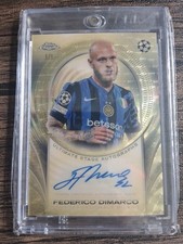 Marketplace image: UEFA Frederico Dimarco 1/1 Chrome Superfractor Autograph Soccer Card