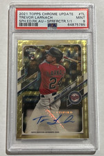 Marketplace image: 2021 Topps Chrome Sapphire Trevor Larnach RC AUTO 1/1 Superfractor PSA 9 🔥Twins
