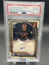 Marketplace image: 2024 Bowman Chrome Prospects Emilio Sanchez Auto Superfractor 1/1 🔥🔥