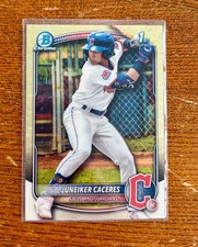 Marketplace image: 2025 Bowman Chrome Juneiker Caceres TRUE SUPERFRACTOR 1/1 1st Bowman RC