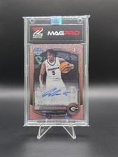 Marketplace image: 2025-26 Bowman Chrome U Jeremiah Wilkinson 1st Auto Superfractor 1/1 Georgia