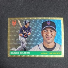 Marketplace image: 2025 Topps Chrome Platinum Carlos Beltran (1/1 ) Gold Superfractor HOF