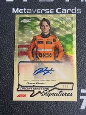 Marketplace image: 2024 Topps Chrome Circuit Masters Superfractor Auto Oscar Piastri 1/1
