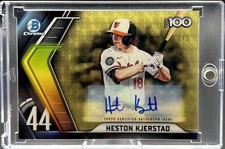 Marketplace image: 2022 Bowman Chrome Heston Kjerstad Top 100 Superfractor Auto 1/1 BTP-44 Orioles