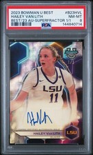 Marketplace image: PSA 8 2023 Bowman U Best Hailey Van Lith Auto Superfractor 1/1