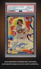 Marketplace image: Nick Kurtz Bowman Chrome Superfractor AUTO 1/1 Rookie Card *NOW PSA GRADED*