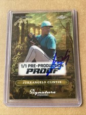 Marketplace image: Signed 2025 Leaf Signature Series Superfractor ClassicArt Jurrangelo Cijntje 1/1