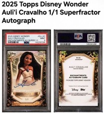 Marketplace image: 2025 Topps Chrome Disney Auto Superfractor Moana Auli’i Cravalho (#1/1) PSA