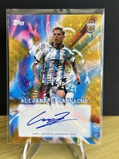 Marketplace image: 1/1 SUPERFRACTOR - 2025 Topps Focus Argentina Alejandro Garnacho Auto