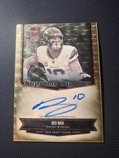 Marketplace image: 1/1 2025 Topps Signature Class Bo Nix Supreme Signers Superfractor 1/1 Autograph