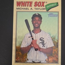 Marketplace image: Topps Heritage Michael A. Taylor #45 White Sox Chrome Superfractor 1/1