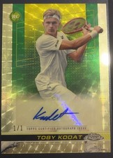 Marketplace image: 2024 Topps Chrome Tennis Toby Kodat Autograph Rookie Superfractor 1/1