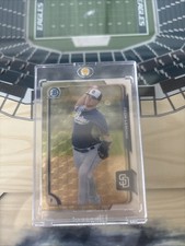 Marketplace image: Zech Lemond 2015 Bowman Chrome Green 1/1 Superfractor San Diego Padres 127 Draft