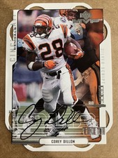 Marketplace image: 2000 Upper Deck MVP Master Cut Corey Dillon 1/1 Superfractor Silver Die-Cut