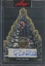 Marketplace image: 2025 Leaf Metal Happy Holidays Paul Rudd #CT-PR1 Christmas Auto Superfractor 1/1