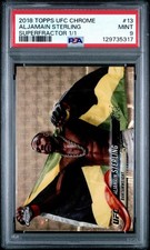 Marketplace image: Aljamain Sterling 2018 Topps Chrome SUPERFRACTOR 1/1 PSA 9 MINT True 1 OF 1 UFC
