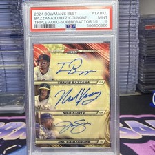 Marketplace image: 2024 Bowman's Best Kurtz Bazzana Caglianone. SuperFractor Triple Auto 1/1