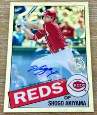 Marketplace image: SHOGO AKIYAMA 2020 Topps 35th Anniversary GOLD SUPERFRACTOR AUTO RC ROOKIE #1/1