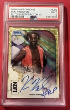 Marketplace image: Kofi Kingston Superfractor 1/1 Auto PSA 9 Topps WWE 2020 Chrome