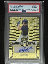 Marketplace image: 2024 Leaf Metal Eric Bitonti! 1/1  Gold Superfractor Prismatic PSA 10 💎  HOT!