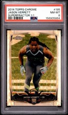 Marketplace image: Jason Verrett 2014 Topps Chrome SUPERFRACTOR 1/1 PSA 8 Rookie RC True 1 OF 1