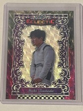 Marketplace image: #1/1 YUKI TSUNODA ECLECTIC SUPERFRACTOR VINYL GOLD CIRCLES TRUE 1/1 w/PROOF F1 !