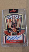 Marketplace image: KATE HARPRING 2025 Leaf Independence Day Auto 1/1 Uncle Sam Die Cut Superfractor